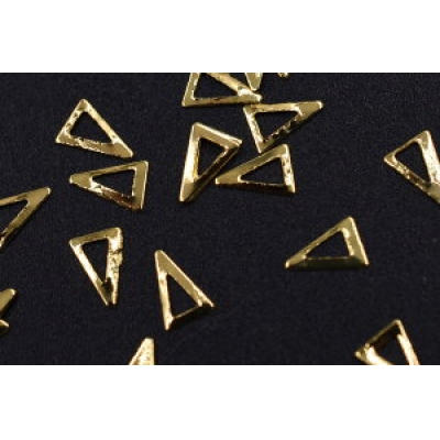 ネイルパーツ メタルパーツ 三角フレーム 3×4.5mm ゴールド【約500ヶ】