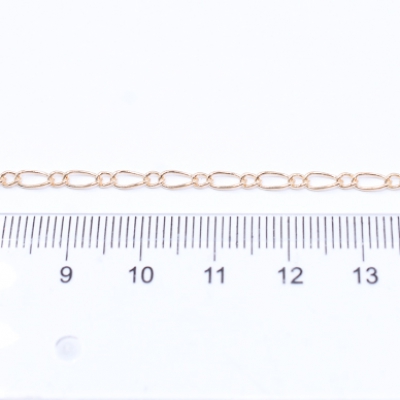 鉄製チェーン フィガロ 1:1 チェーン 2.6mm【2m】