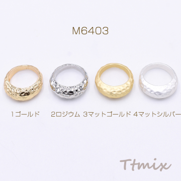 ファッションリング 指輪 印台リング 丸型 幅約6.8mm【2ヶ】