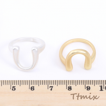 ファッションリング 指輪 デザインリングNo.28 幅約15mm【2ヶ】