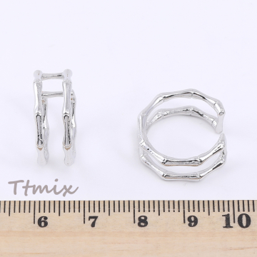 デザインリング 指輪 竹モチーフ 8.5×19mm【2ヶ】