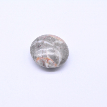 天然石パーツ メノウ ボタン型　無孔 10×21mm （1ヶ）