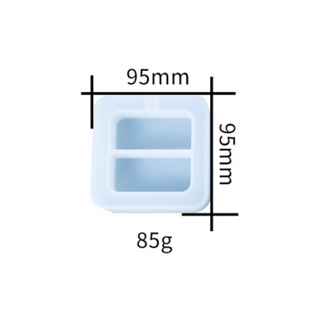 シリコンモールド　DIY　鏡面加工 灰皿　正方形 95×95×30mm (2ヶ)