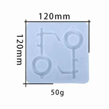 シリコンモールド　DIY　非接触 ドアオープナー　エポキシモールド　120×120mm (2ヶ)