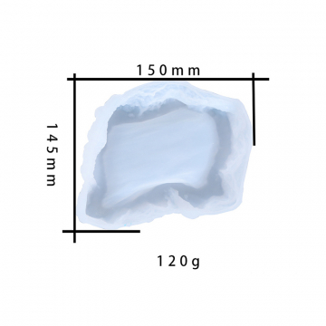 シリコンモールド　DIY　鏡面加工　エポキシモールド　海　置き飾りモールド　150×145×40mm (2ヶ)