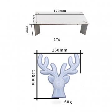 シリコンモールド DIY クリスマス系鹿の角型 ハンドメイド用 （２セット）