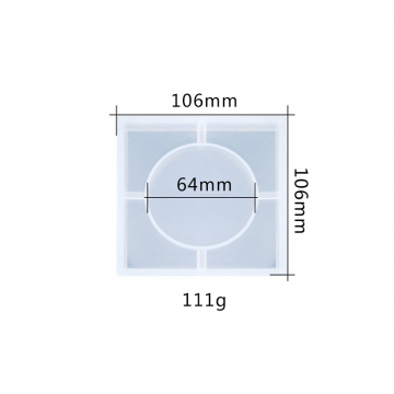 シリコンモールド DIY 灰皿 106×106mm ハンドメイド用 （2ヶ）