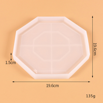 シリコンモールド DIY 幾何学コースター 196×15mm ハンドメイド用 （2ヶ）