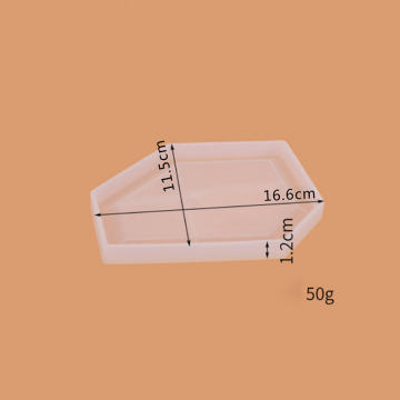 シリコンモールド DIY 幾何学型コースター 116×115×12mm ハンドメイド用 （2ヶ）
