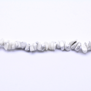 天然石ビーズ 不規則 水晶チップビーズホワイト【10連（1連約89cm）】