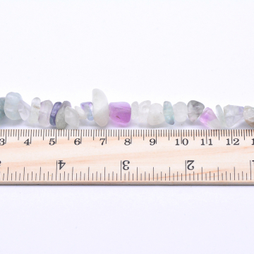 天然石ビーズ 不規則 水晶チップビーズカラー【10連（1連約86cm）】