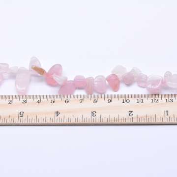 天然石ビーズ メノウ ミックス カラフル 不規則 天然水晶ライトピンク 10連（1連約38cm）】