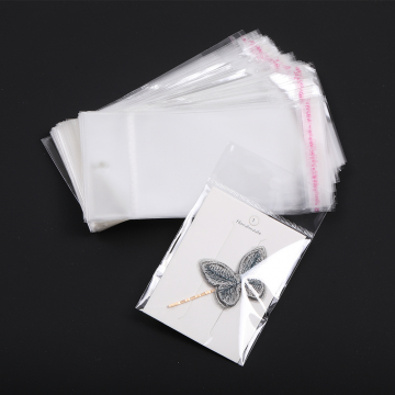 OPP袋 透明テープ付き 1穴 8×16.2cm（100枚）