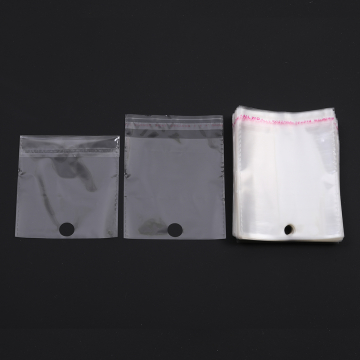 OPP袋 透明テープ付き 1穴 10×14cm（100枚）