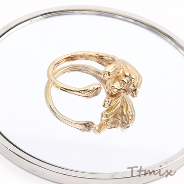 高品質レディスリング 指輪 ライオン 幅約12mm（1ヶ）