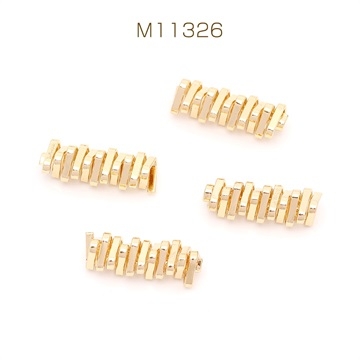 メタルチャーム 6.5×24mm ゴールド（6ヶ）