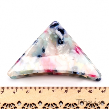 バンスクリップ ヘアクリップ 三角形 4×7cm（1ヶ）