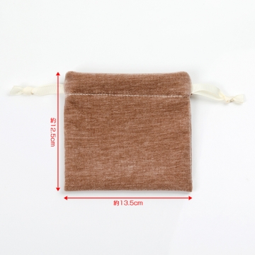 巾着ポーチ 巾着袋 12.5×13.5cm（1ヶ）