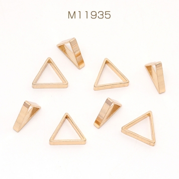 メタルフレームパーツ 三角形 3×13×15mm ゴールド（10ヶ）