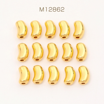 メタルビーズ ゴールド 6×9mm（10ヶ）