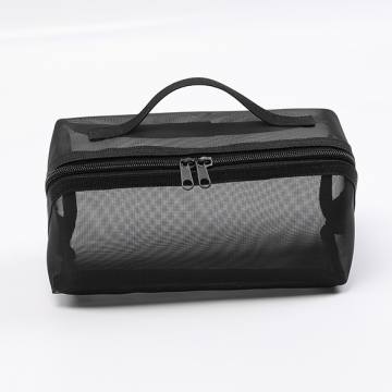 メッシュポーチ コスメバッグ 化粧品収納バッグ 小物収納バッグ 11×11×23cm（1ヶ）